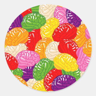 Jelly Brains Ronde Sticker