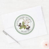 Jelly Étiquette avec Vintage BLACKBERRY Illustrati (Enveloppe)