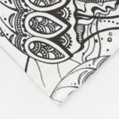 Jelly Fish Doodle Fleece Deken (Hoek)