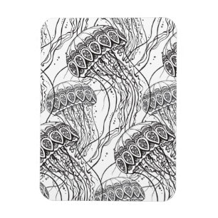 Jelly Fish Doodle Magneet
