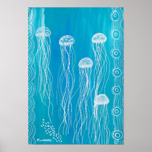 Jelly Fish Dreaming van het Poster Mundara