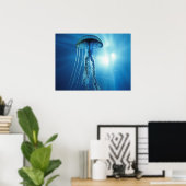 Jelly Fish Poster (Thuiskantoor)
