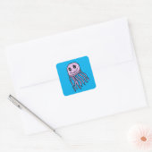 Jelly Fish Vierkante Sticker (Envelop)