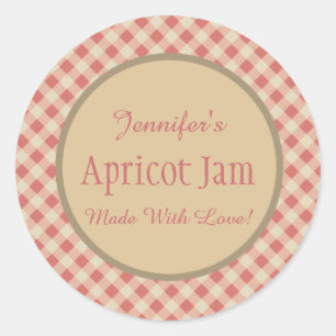 Jelly Jam Custom Jar Baking Bakery Ronde Sticker
