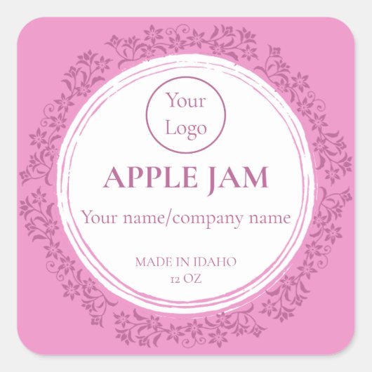 Jelly Jam personnalisée pour Étiquette de produits (Devant)