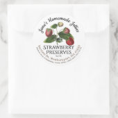 Jelly Label  Homemade aardbei reservaten (Tas)