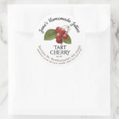 Jelly Label  Homemade Tart Cherry PReserves (Tas)