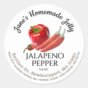 Jelly Label  Jalapeño en Red Bell Pepper