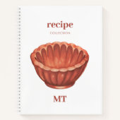  Jelly Mold Recipe Cookbook Monogram Notitieboek (Voorkant)