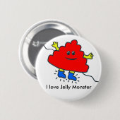 Jelly Monster badge Ronde Button 5,7 Cm (Voorkant /achterkant)