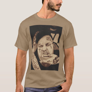 Jelly Roll handgetekend portret retro T-shirt