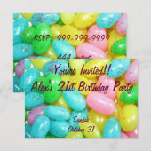 Jelly snoepjes kaart (Voorkant / Achterkant)