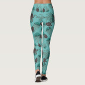 Jellyfish and Sea Turtles Leggings femmes (Dos)