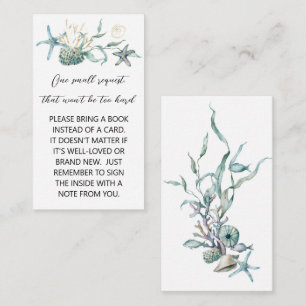Jellyfish Baby shower Book Request Enclosure Informatiekaartje