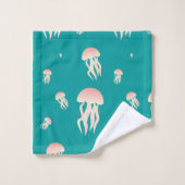 Jellyfish - Bathroom Towel set Bad Handdoek (Wasdoekje)