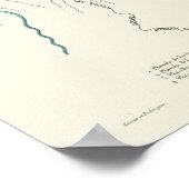 Jellyfish Blue  Zee creaties Kunstafdrukken Poster (Hoek)