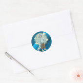 Jellyfish Boy Anime Coffee Art Ronde Sticker (Envelop)
