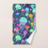 Jellyfish brillant et coloré (Serviette à main)