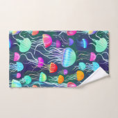 Jellyfish brillant et coloré (Serviette à main)