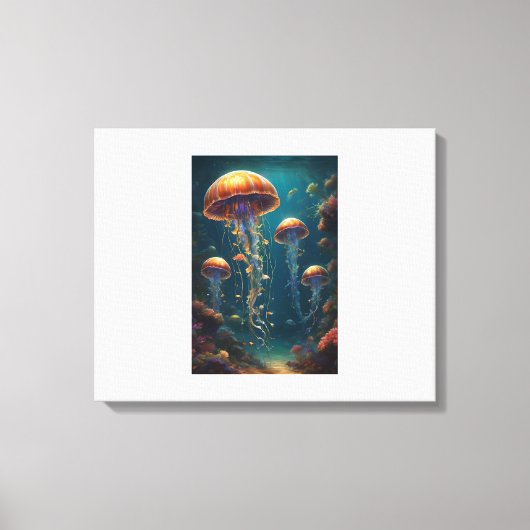 Jellyfish Canvas Afdruk (Voorkant)