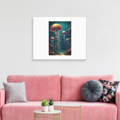 Jellyfish Canvas Afdruk (Insitu (Woonkamer))