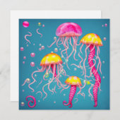 Jellyfish - Carte Plat (Devant / Derrière)