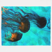 Jellyfish Custom Fleece Blanket, 60"x80" Deken (Voorkant (Horizontaal))