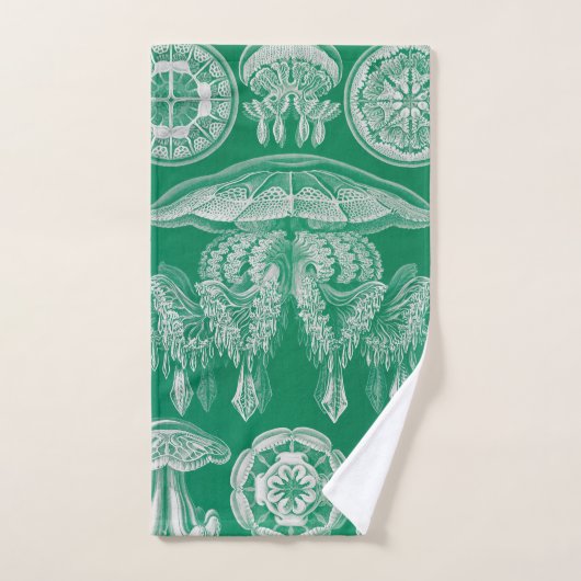 Jellyfish, Discomedusae, door Ernst Haeckel Bad Handdoek (Handdoek)