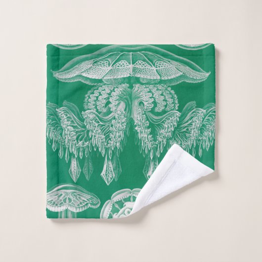 Jellyfish, Discomedusae, door Ernst Haeckel Bad Handdoek (Wasdoekje)
