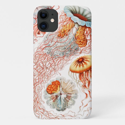 Jellyfish, Discomedusae, door Ernst Haeckel Case-Mate iPhone Case (Achterkant)