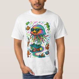 Jellyfish DJ bij Underwater Rave T-shirt