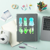 Jellyfish en seaweed Vinyl Sticker (iPad Cover)