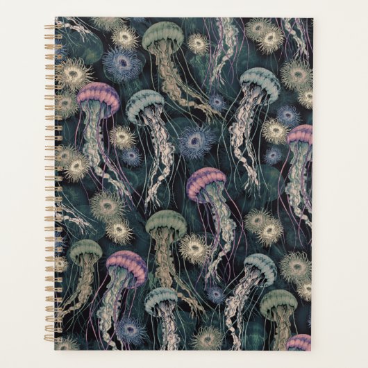 Jellyfish et anémones éthériques en Turquoise et r (Devant)