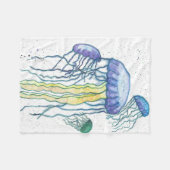 Jellyfish Fleece Blanket Deken (Voorkant (Horizontaal))