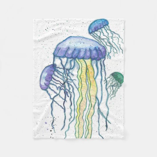 Jellyfish Fleece Blanket Deken (Voorkant)