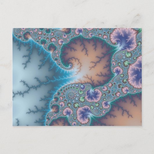 Jellyfish - Fractal Postcard Briefkaart (Voorkant)