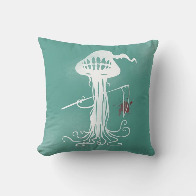 Jellyfish Ocean Scyhe Pillow Kussen (Voorkant)