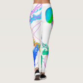 Jellyfish on White - Leggings (Dos)