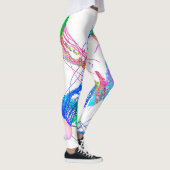 Jellyfish on White - Leggings (Droite)