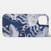 Jellyfish op marineachtergrond Case-Mate iPhone case (Achterkant (horizontaal))
