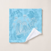Jellyfish Pastel Blue Bad Handdoek (Wasdoekje)