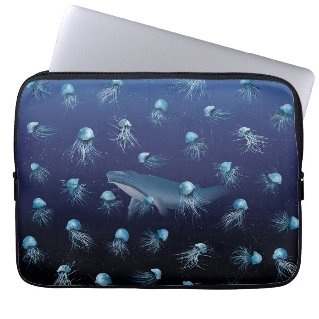 JELLYFISH Pattern Laptop Sleeve (Voorkant)