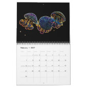Jellyfish Psychédélique de Neon Calendrier 2 (Feb 2027)