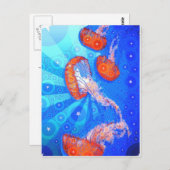 Jellyfish Surprise Briefkaart (Voorkant / Achterkant)