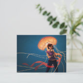 Jellyfish Umbrella Briefkaart (Staand voorkant)