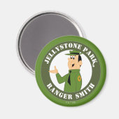 Jellystone's Ranger Smith-portret Magneet (Voorkant / Achterkant)
