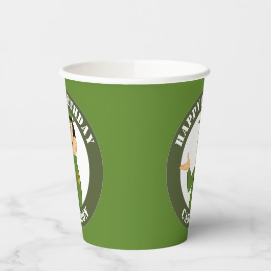 Jellystone's Ranger Smith-portret Papieren Bekers (Links)