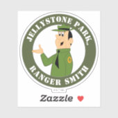 Jellystone's Ranger Smith-portret Sticker (Vel)