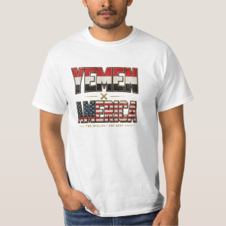 JEMEN × AMERIKA T-shirt – Twee werelden, één worte