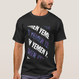 Jemen Camo Pattern Paarse Camouflage T-shirt